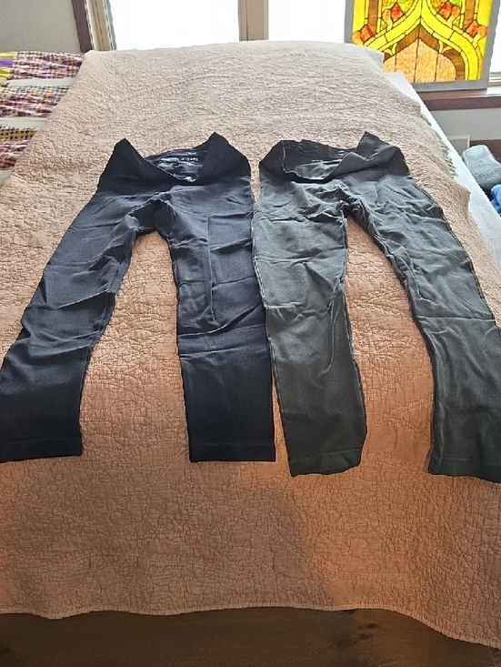 Shapermint Black Ribbed Waistband Shaper Leggings - Picture 6 of 6